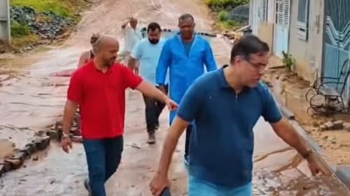 Ibirataia: Prefeito Sandro Futuca e equipe avaliam danos das chuvas em Ibirataia