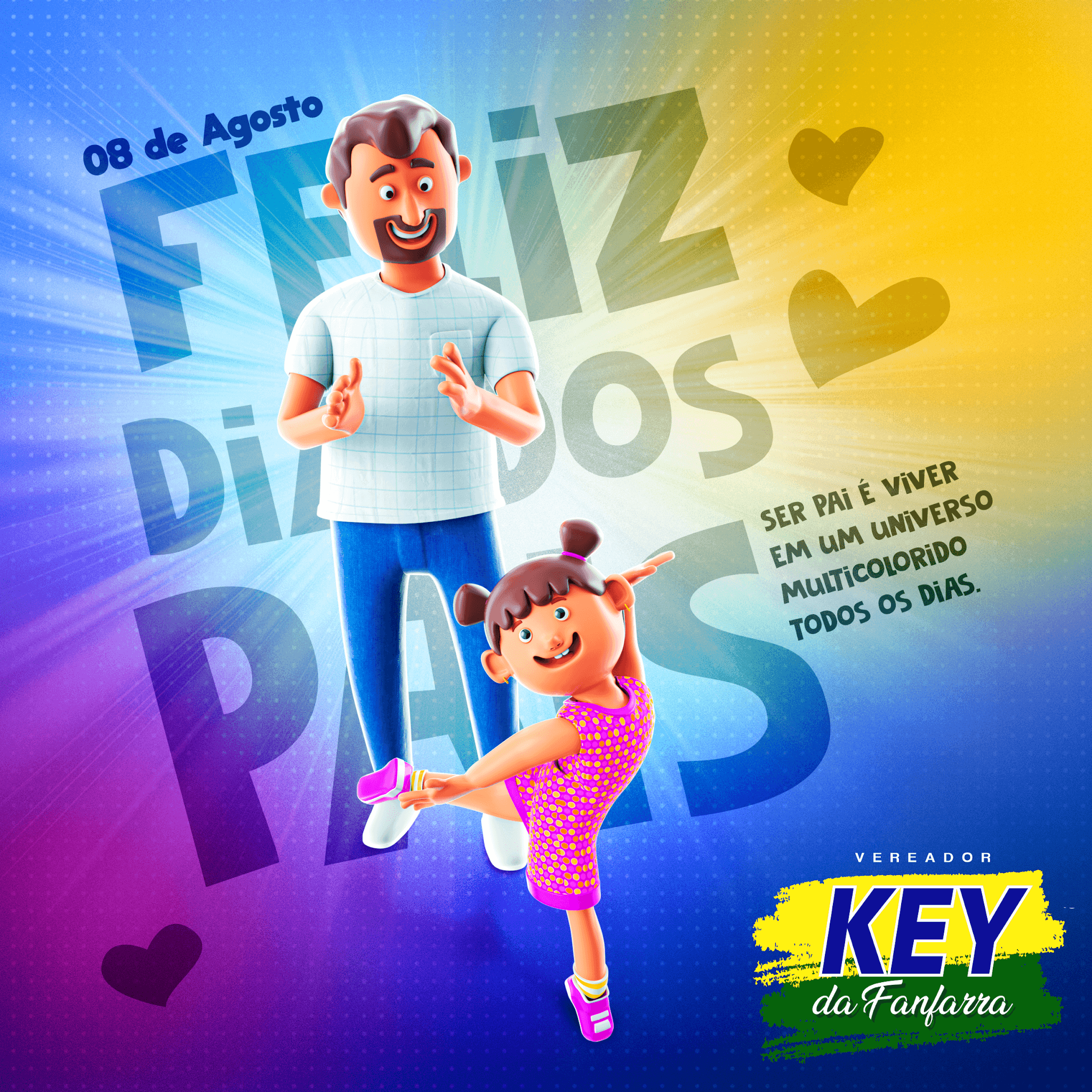 Homenagem de Key da Fanfarra ao Dia dos Pais