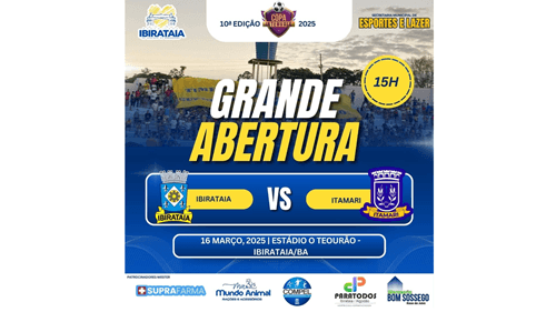 Abertura da Copa Intervale 2025 acontece domingo (16) no Estádio O Tesourão