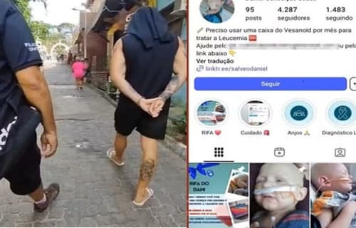 Homem é preso em Morro de São Paulo por fingir ser pai de criança com câncer para aplicar golpes