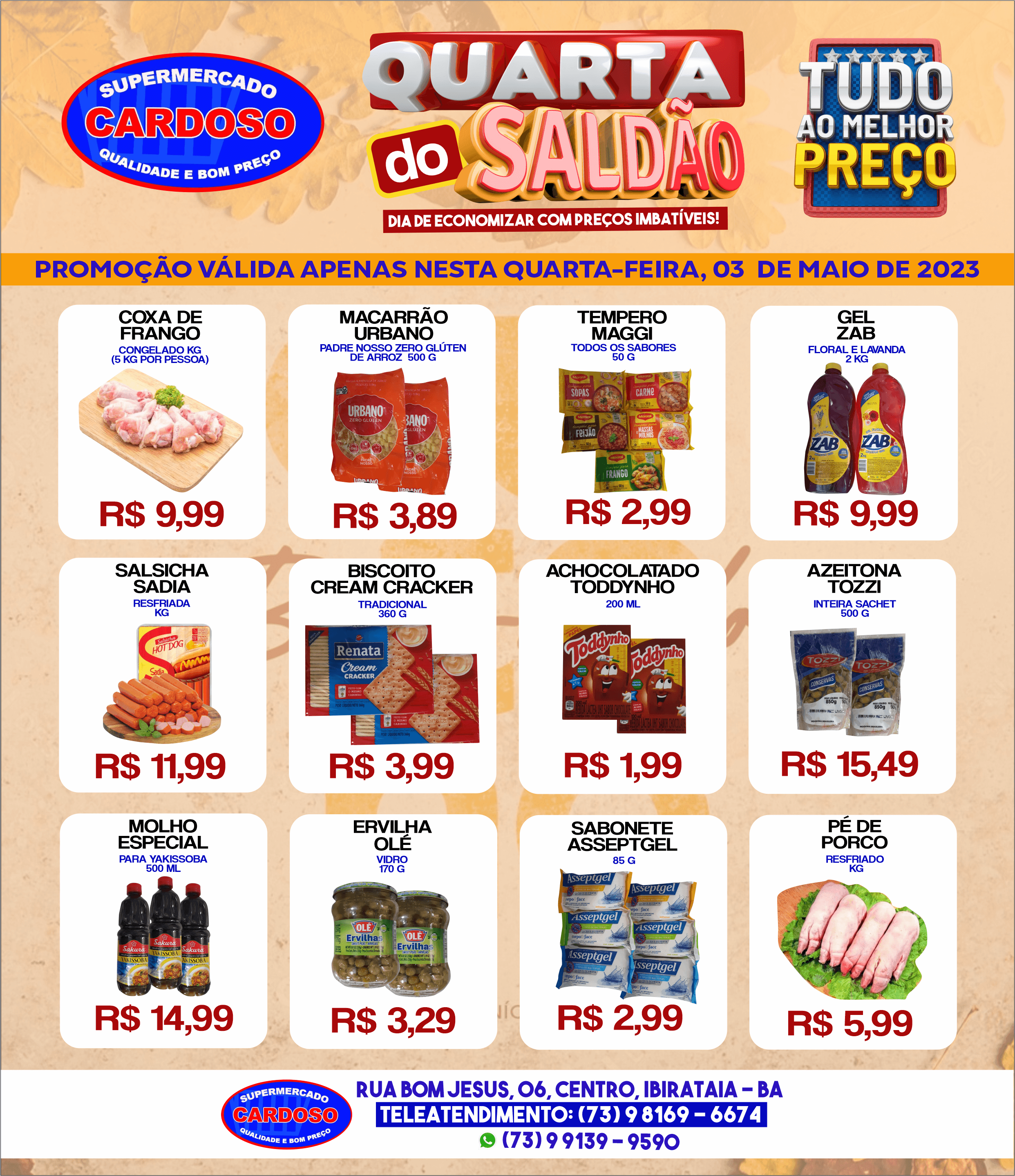 Promoção: Quarta do Saldão no Supermercado Cardoso