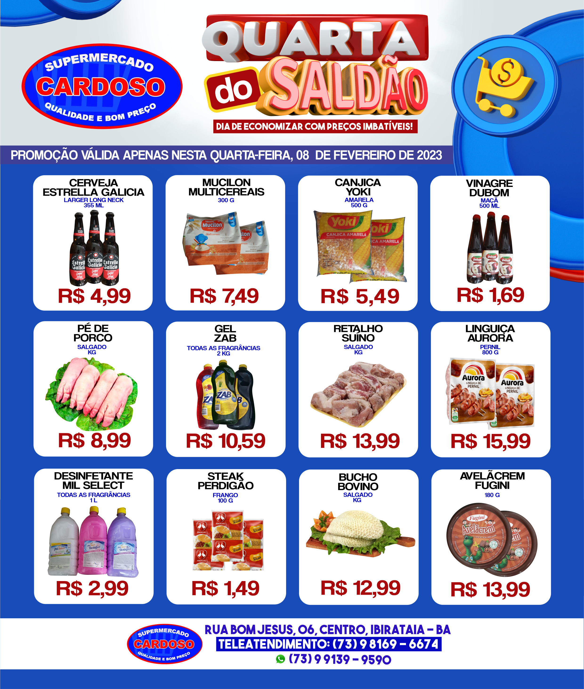 QUARTA DO SALDÃO É NO SUPERMERCADO CARDOSO