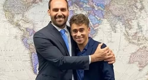 Eduardo Bolsonaro e Nikolas Ferreira selam trégua após desentendimento público