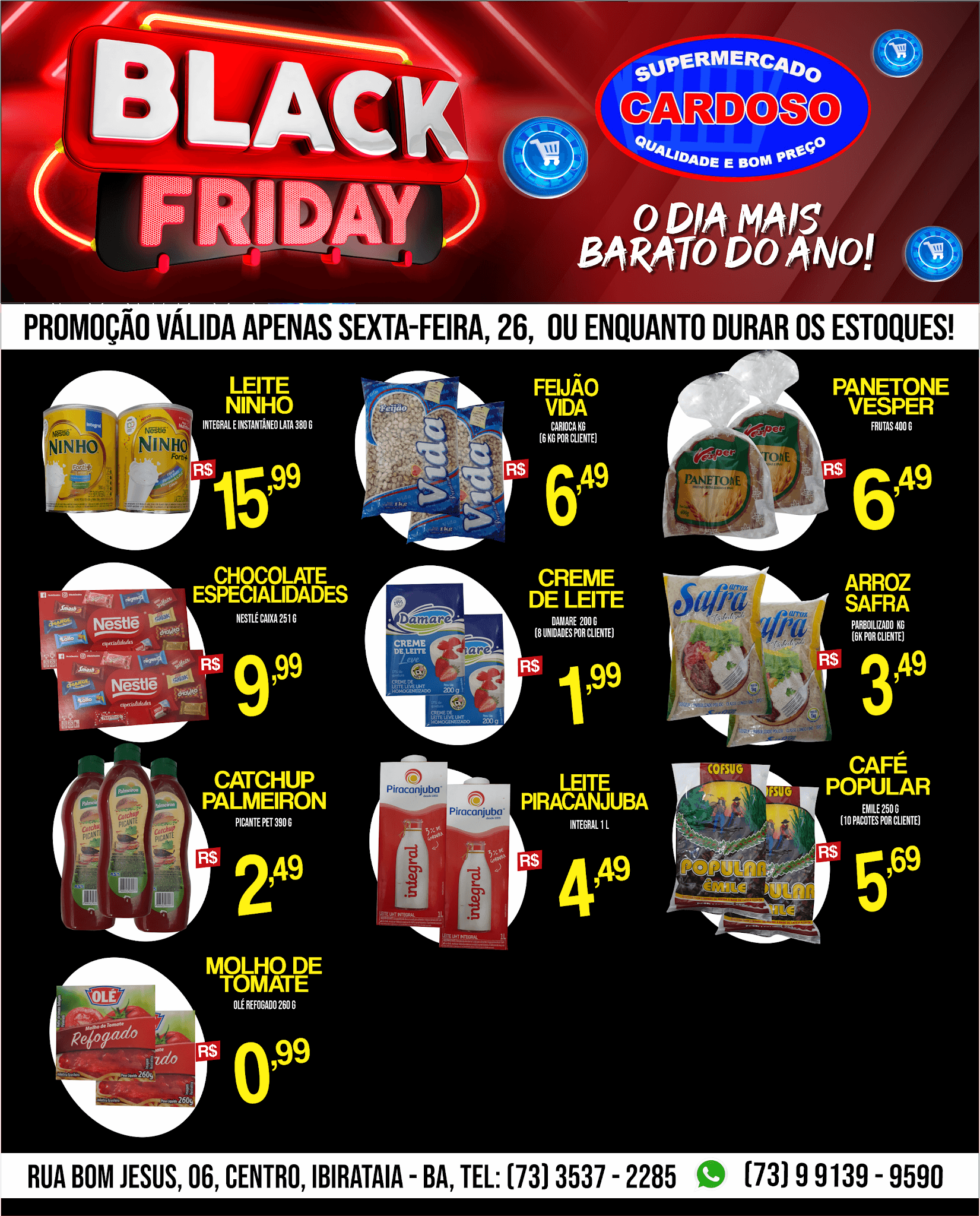 BLACK FRIDAY NO SUPERMERCADO CARDOSO