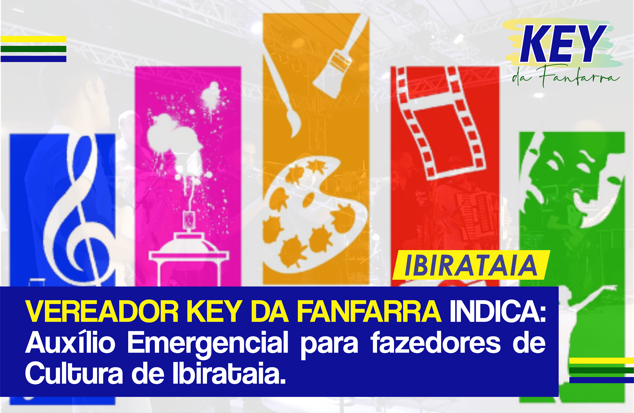 Key da Fanfarra faz indicação de Auxílio Emergencial para fazedores de Cultura de Ibirataia