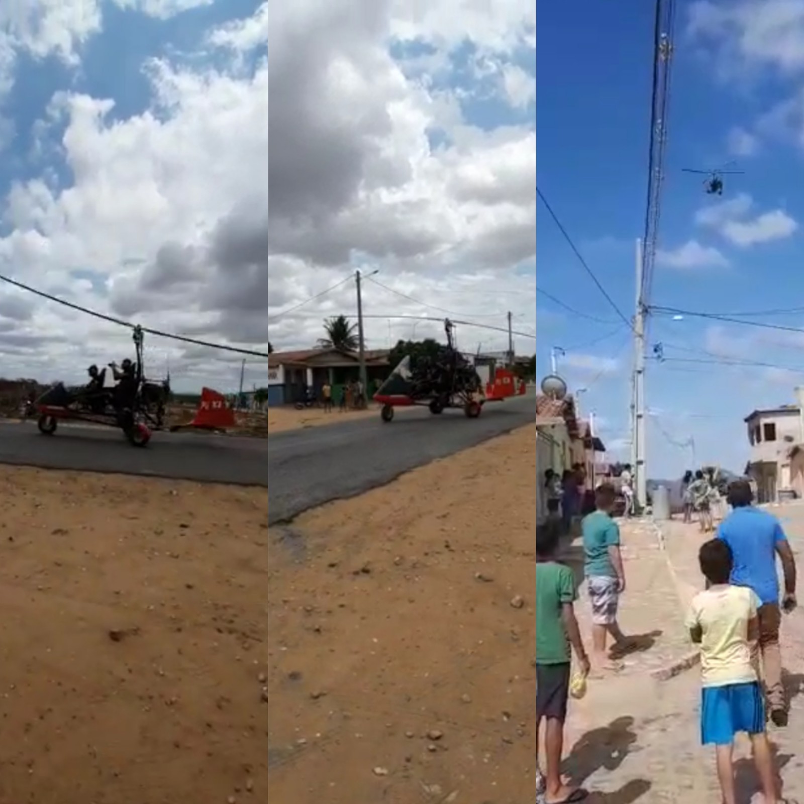 Homem no interior do RN constrói helicóptero com restos de carros e motor de fusca, faz teste e decola, VEJA VÍDEO