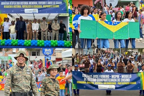 Ibirataia: Prefeitura através da SEMED realiza Desfile Cívico de 7 de Setembro com tema voltado à história e ao amor pelo Brasil