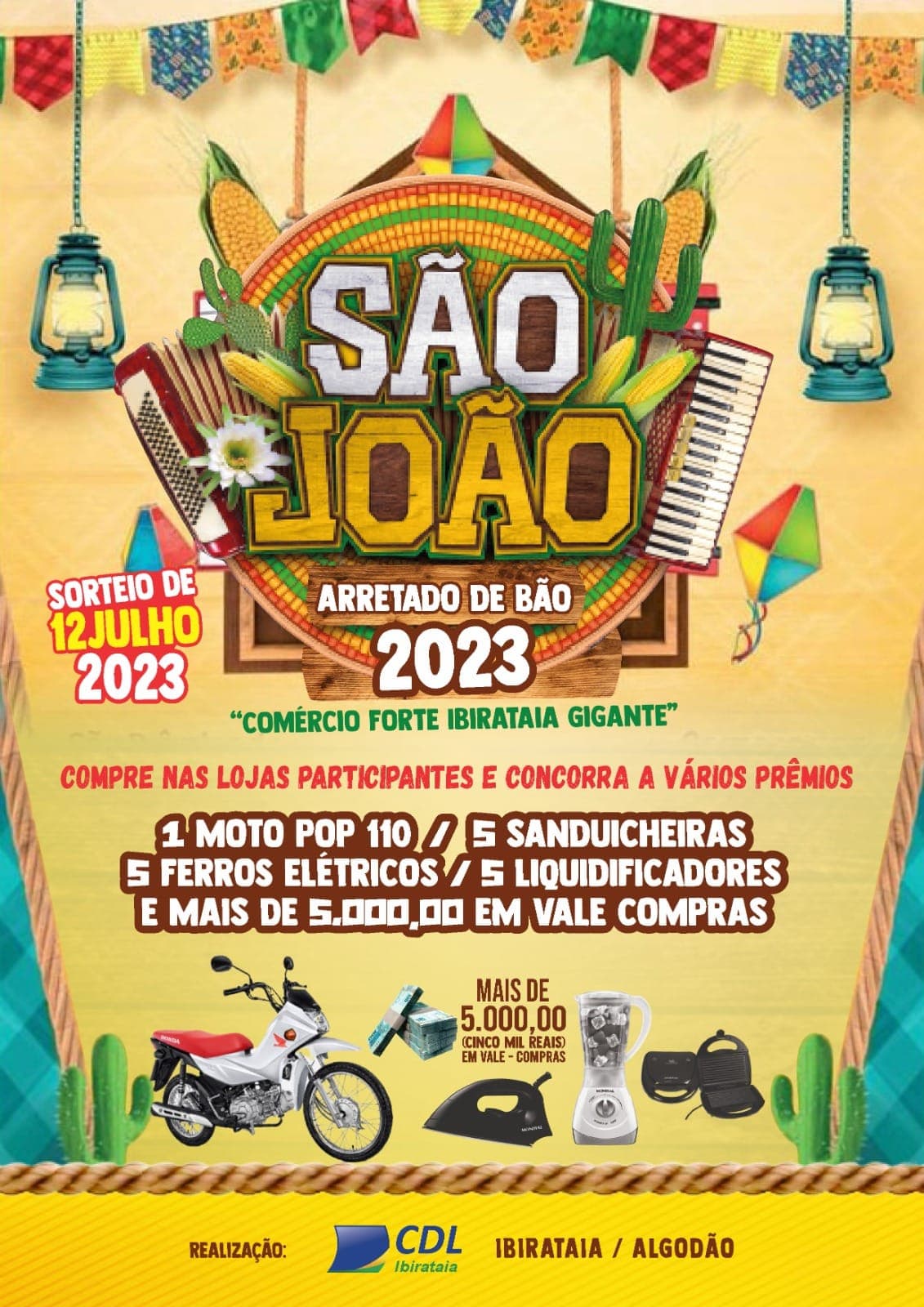 Comércio forte, Ibirataia Gigante! Compre no comercio de Ibirataia e concorra a prêmios!