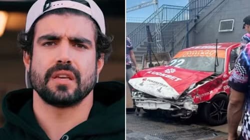 Caio Castro sofre acidente durante treino na Cascavel de Ouro, mas passa bem