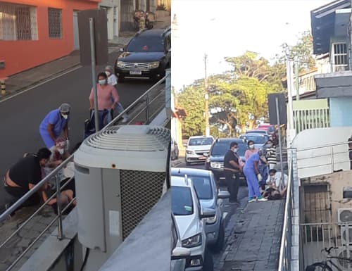 Mulher tem bebê na porta de hospital em Ilhéus