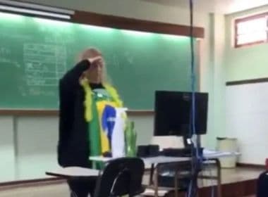 VÍDEO: Professora que fez gesto nazista em sala de aula e é demitida de escola no Paraná