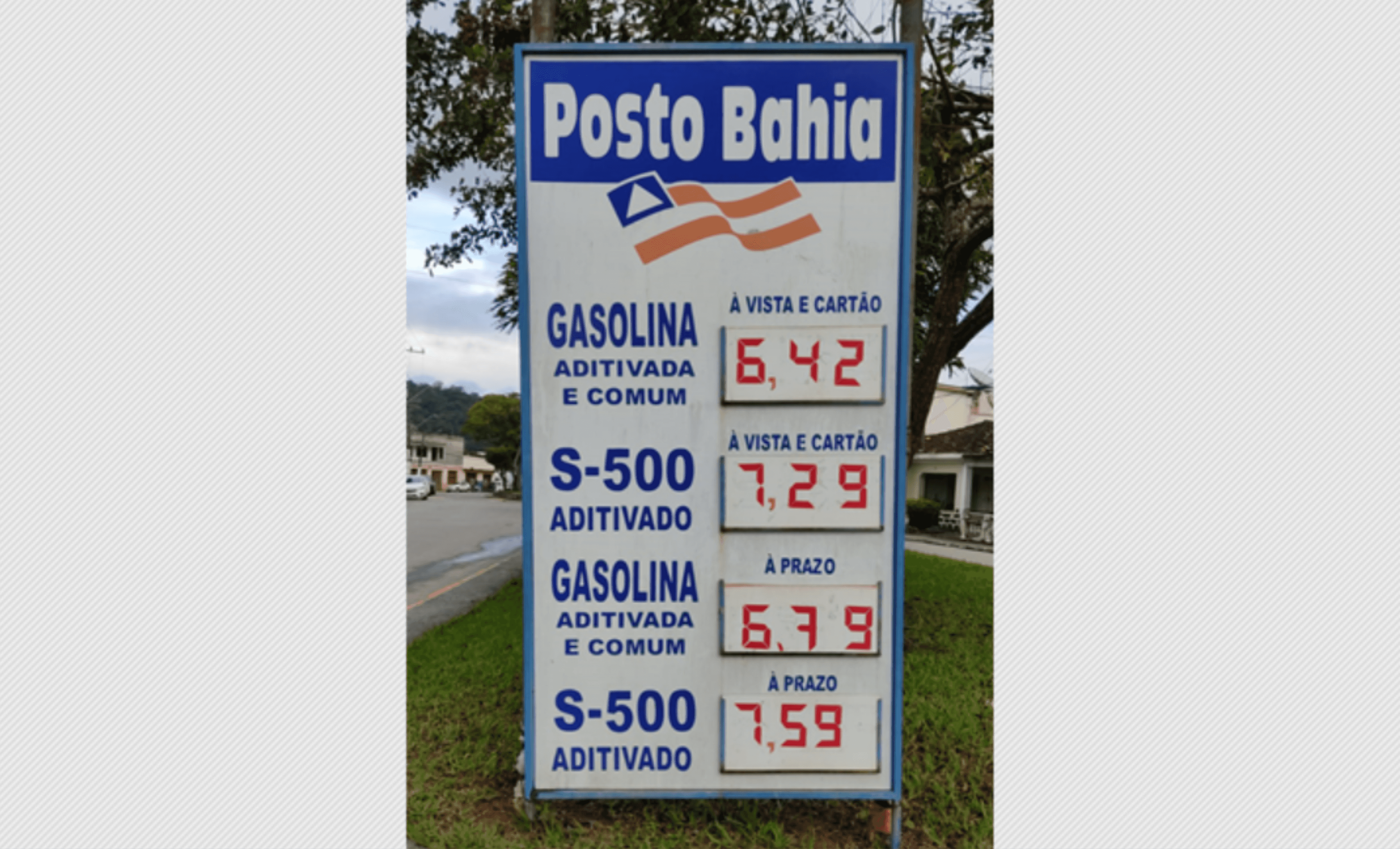 Gasolina em Ibirataia está sendo vendida por 6,42 o litro no posto Bahia