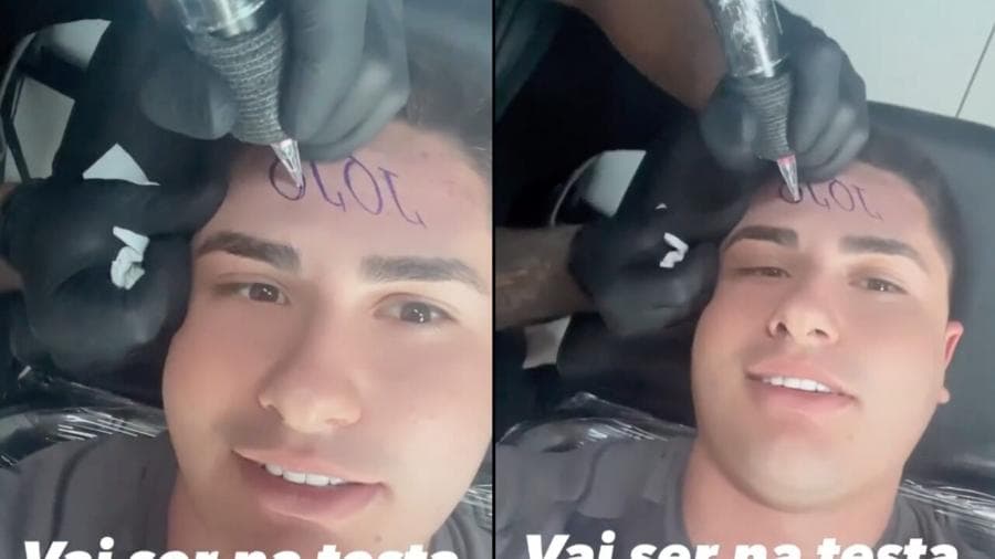 Marido de Jojo Todynho tatuou nome da cantora na testa?