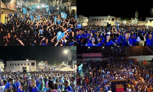 “Onda Azul” Transforma Ibirataia em Palco de Grande Passeata