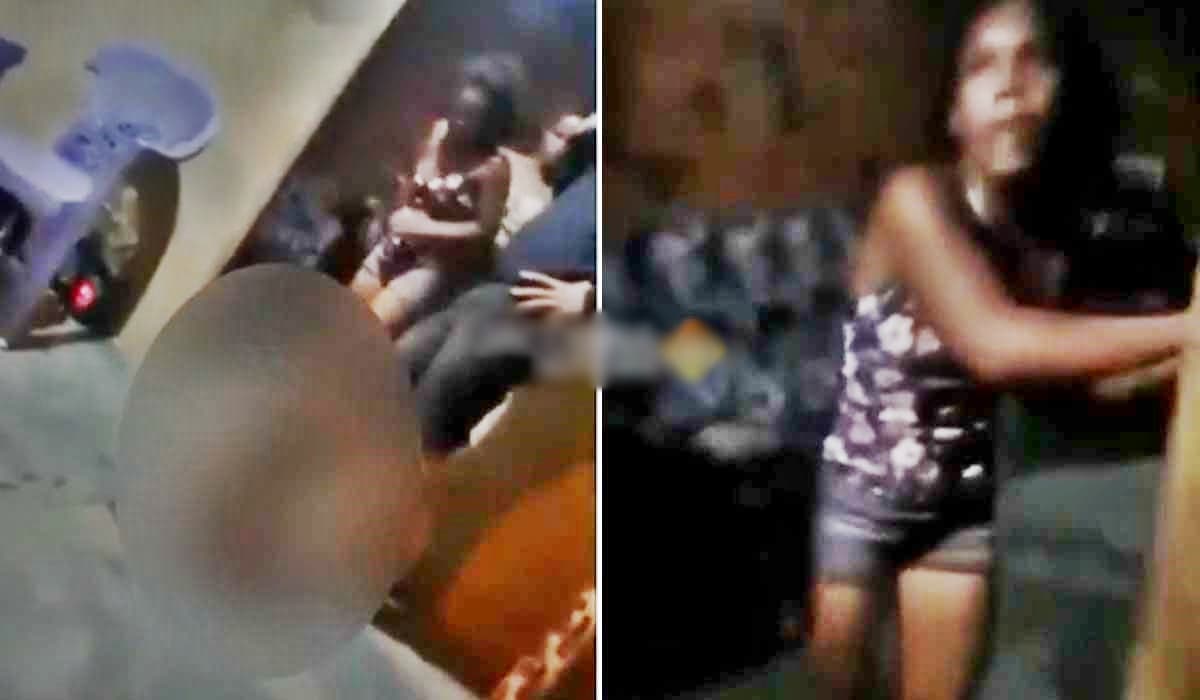 Mulher bêbada é presa após dar vários chutes em filho dentro de casa