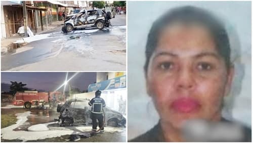 Briga em casa de eventos deixa mulher atropelada morta e carro incendiado