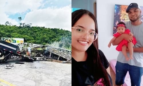 Corpos de mãe e filha vítimas de tragédia com ônibus na BR-116 chegam a Ipiaú nesta segunda-feira, 06
