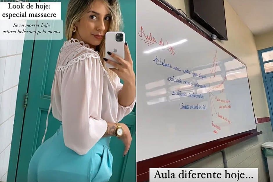 Polícia Civil investiga professora que fez 'look do massacre'