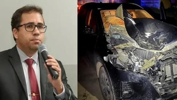 Prefeito de Laje sai ileso após sofrer acidente