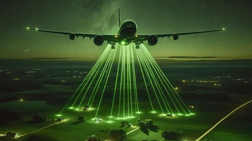 Avistamentos de aviões misteriosos com lasers verdes geram inquietação nos EUA