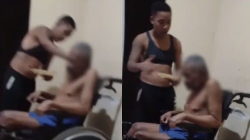 Idoso cadeirante é agredido pela própria filha