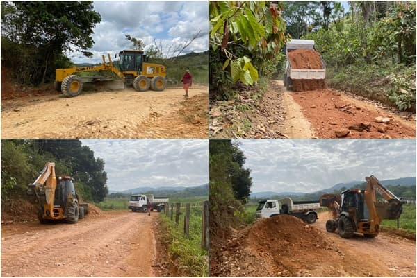 Prefeitura de Ibirataia realiza patrolamento e cascalhamento na região do Penedo neste domingo, 09; assista o vídeo