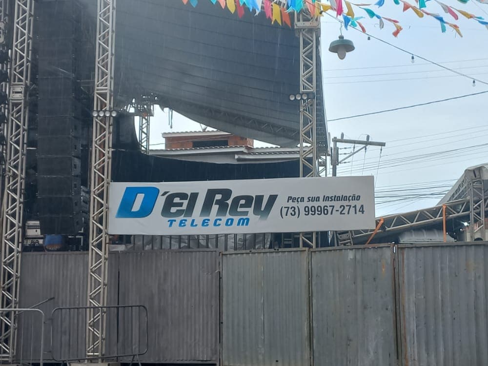 D´El Rey Telecom monta mega estrutura de internet e câmeras de monitoramento no São João de Ibirataia