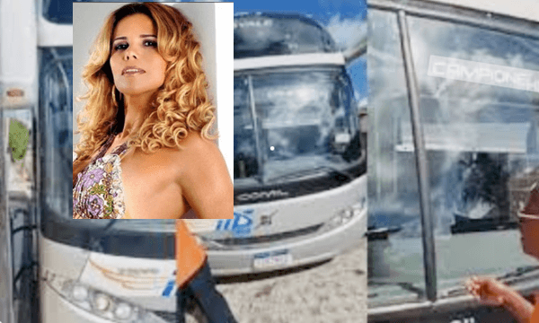 Ônibus de Márcia Freire é atingido por cerca de 20 tiros na Bahia cantora estava dentro