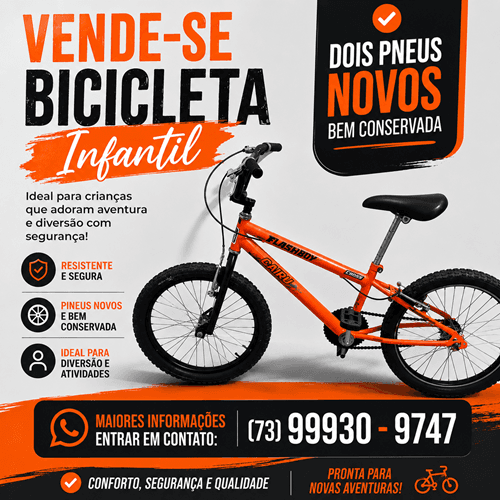 Ibirataia: Vende-se uma Bicicleta infantil bem conservada
