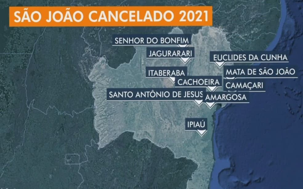 Após cancelamento de São João em Camaçari, outras 9 cidades anunciam suspensão dos festejos por causa da pandemia
