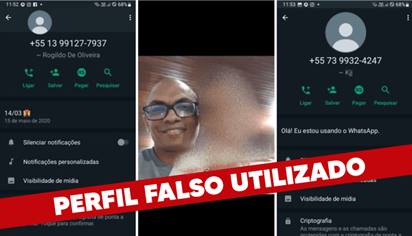 Atenção: Criminosos usam perfil falso do Professor Rogildo de Oliveira para aplicar golpe