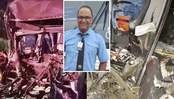 Ônibus que seguia para Paramirim-BA se envolve em acidente deixa motorista morto e 17 feridos