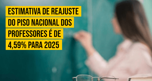 Estimativa de Reajuste do Piso Nacional dos Professores é de 4,59% para 2025