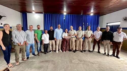 Ibirataia: Major Heber visita Colégio Cívico-Militar José Firmino da Silva