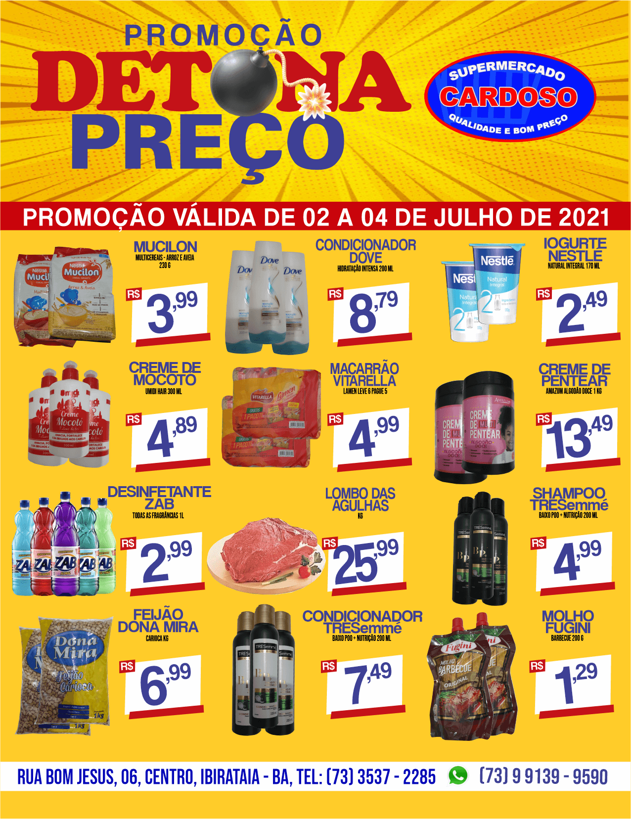 DETONA PREÇO DO SUPERMERCADO CARDOSO