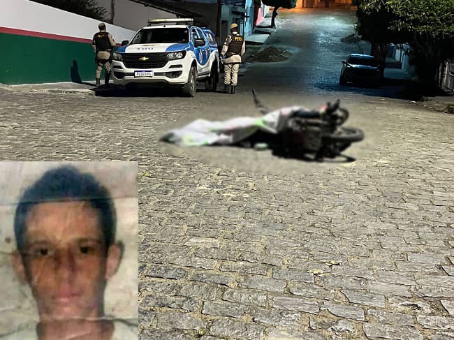 Ipiaú – Mototaxista é morto a tiros na Rua Joaquim Nabuco