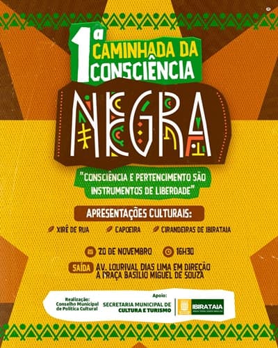 Ibirataia: 1ª Caminhada da Consciência Negra celebra Consciência e Pertencimento