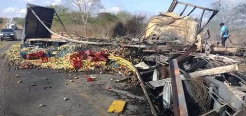 Acidente grave deixa uma vítima na BR-110