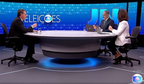 Em entrevista ao JN, Bolsonaro diz que respeitará resultado das eleições