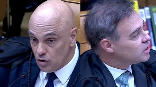 Alexandre de Moraes e André Mendonça batem boca durante sessão do STF