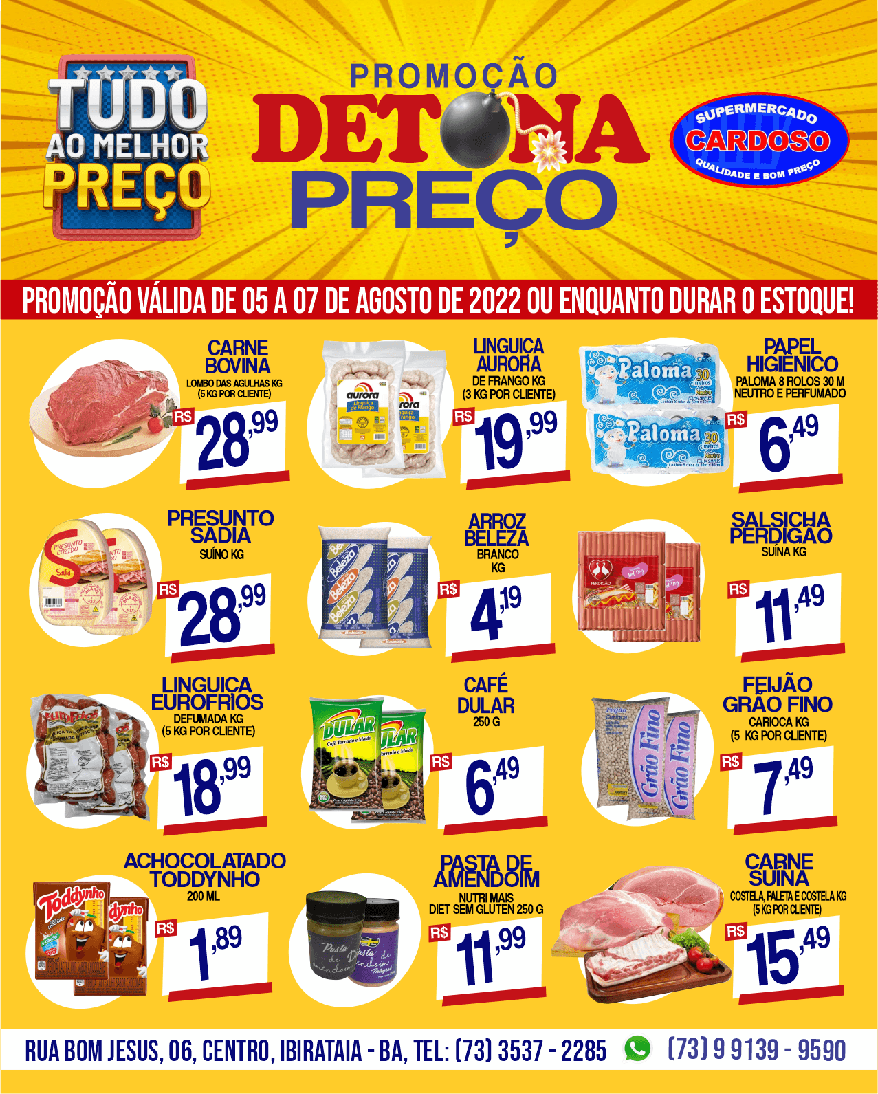 DETONA PREÇO  NO SUPERMERCADO CARDOSO