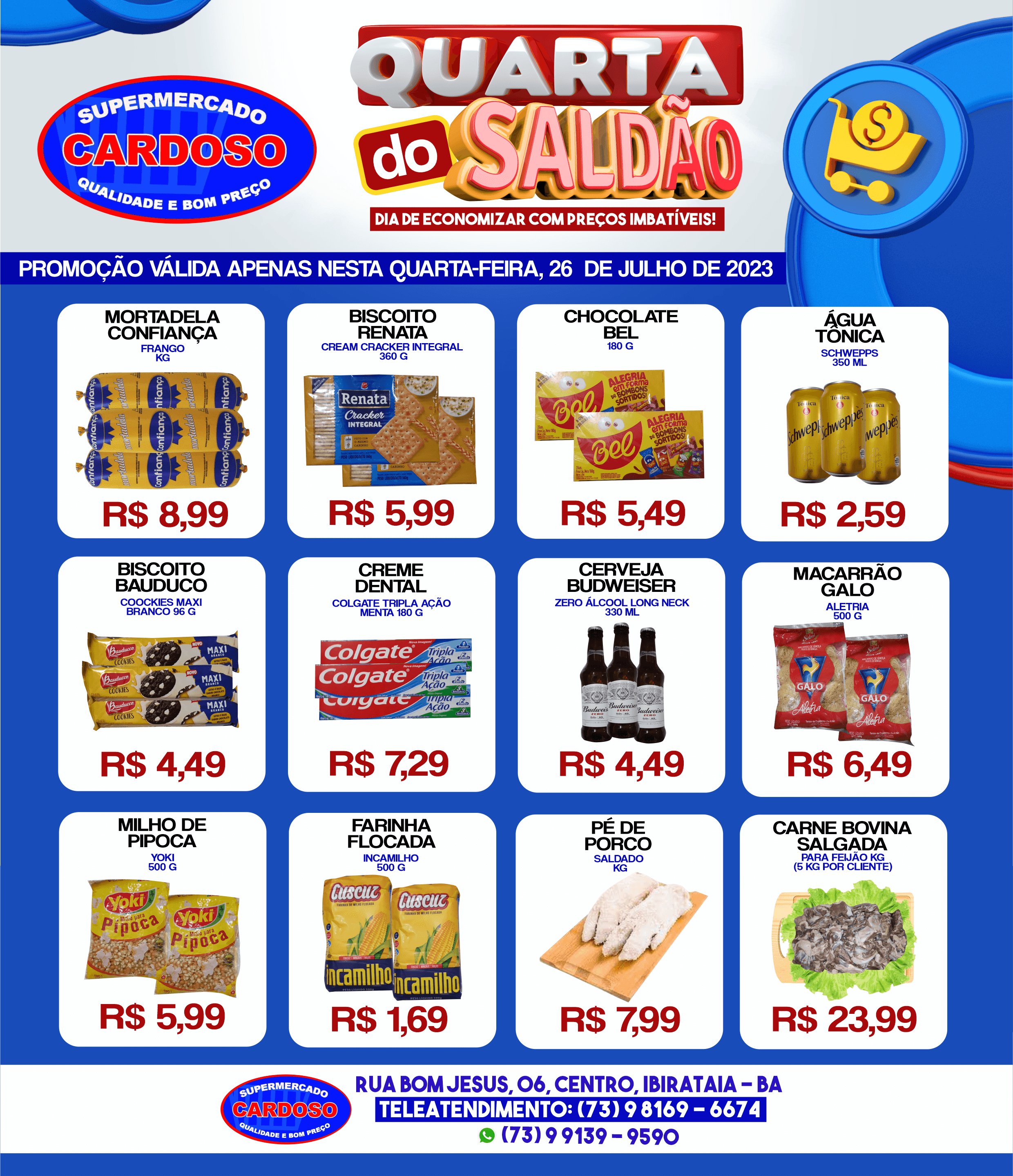 Promoção: Quarta do Saldão do Supermercado Cardoso