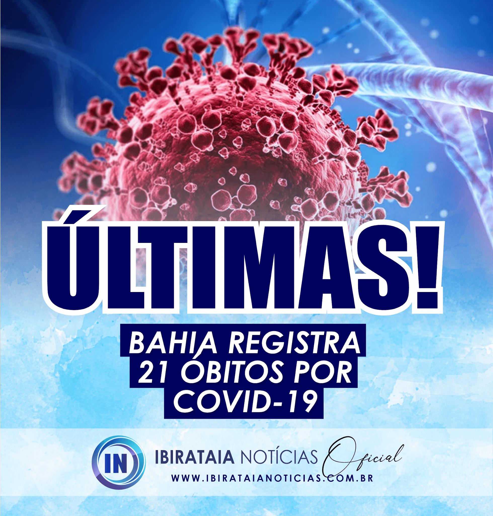 Bahia registra 953 novos casos de Covid-19 e mais 21 óbitos pela doença