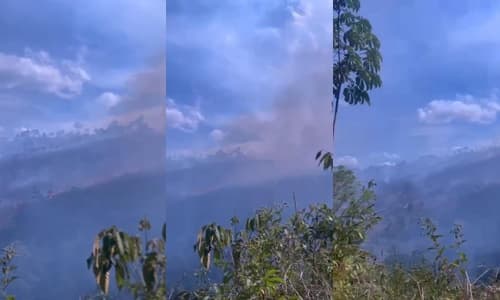 Ibirataia: Incêndio é registrado na região da Curindiba, na zona rural do município