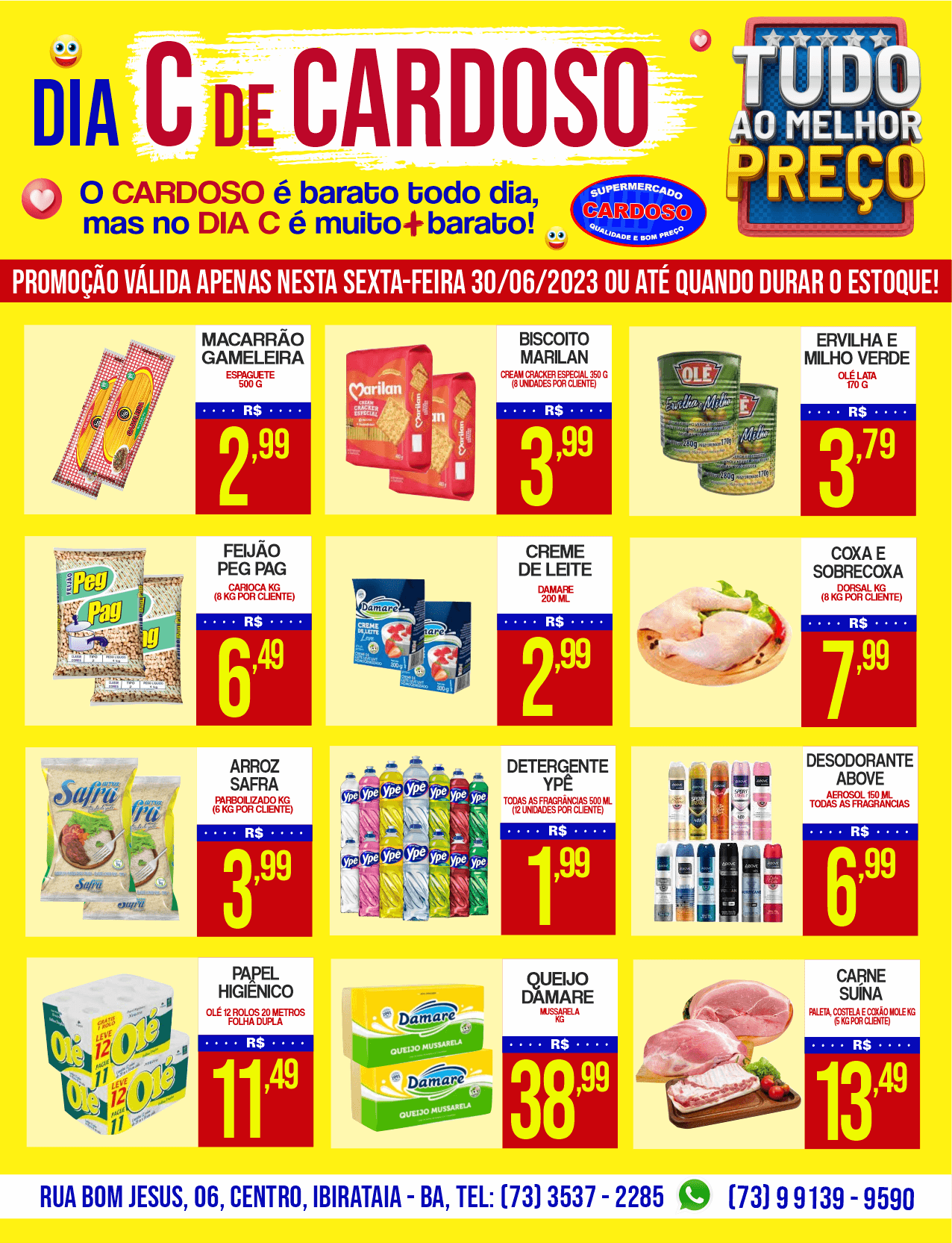 Promoção: Dia C de Cardoso é no Supermercado Cardoso