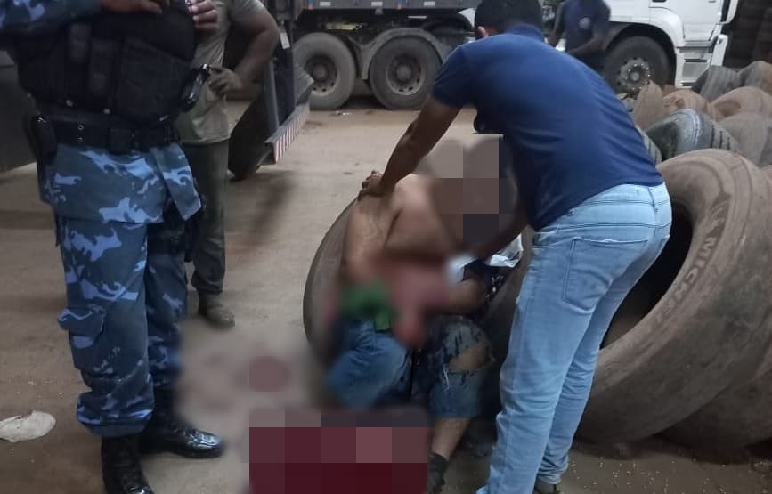 Durante brincadeira borracheiro é esfaqueado em tentativa de homicídio