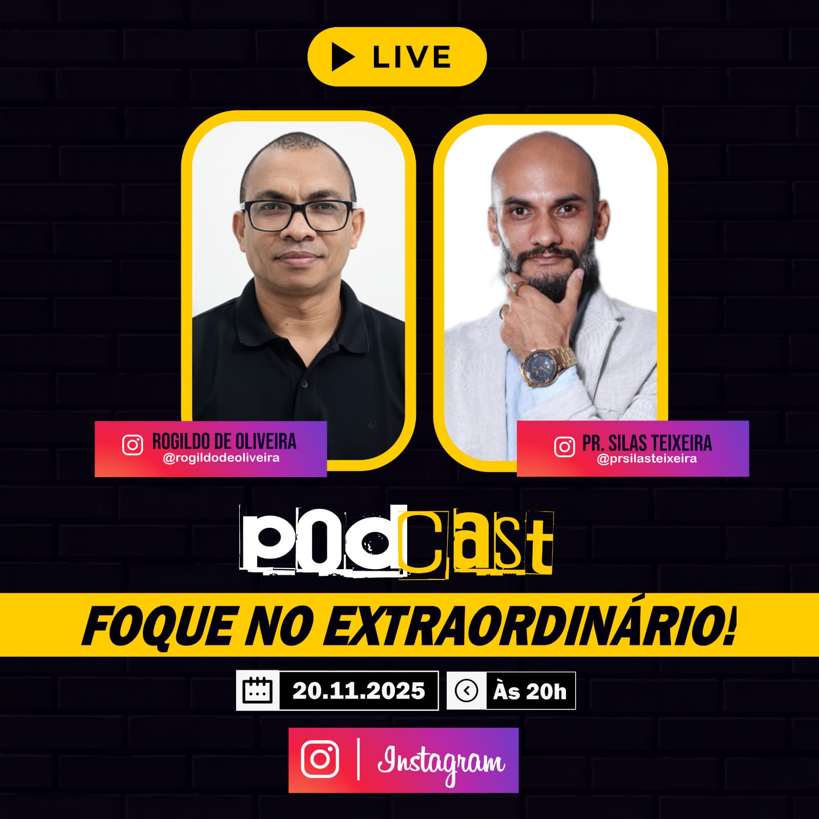 LIVE 017 – PODCAST FOQUE NO EXTRAORDINÁRIO! - Com Pr. Silas Teixeira