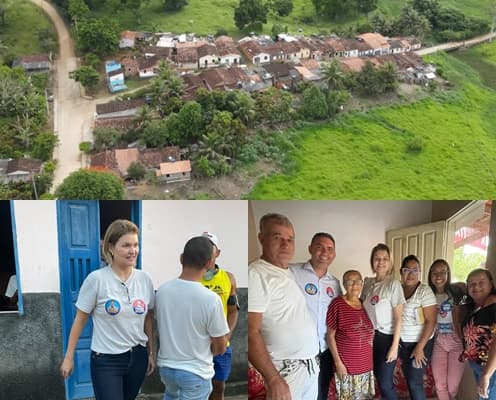 Ibirataia: Prefeita Ana Cléia visita Vila Tesourinhas para apresentar seus candidatos