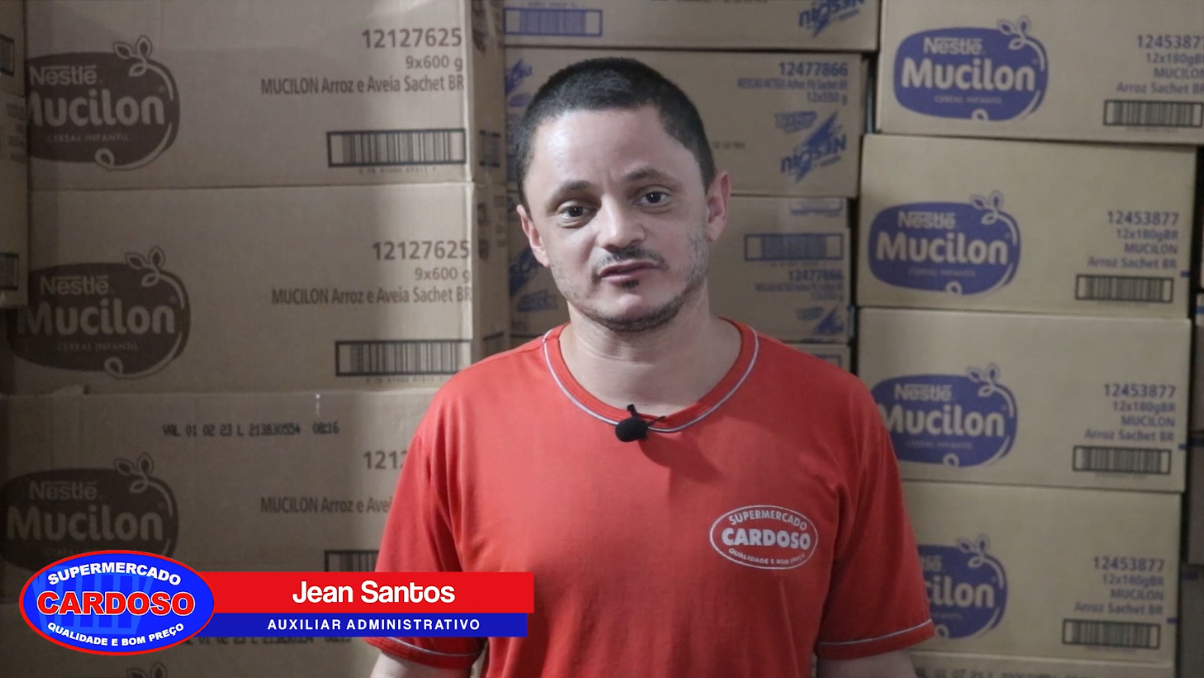 COMEMORAÇÃO AOS 20 ANOS DO SUPERMERCADO CARDOSO | DEPOIMENTO Jean | Funcionário de muitos anos!