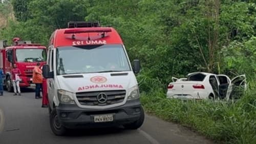 Ibirataia: Idoso morre em acidente na BA-650; outro passageiro fica gravemente ferido
